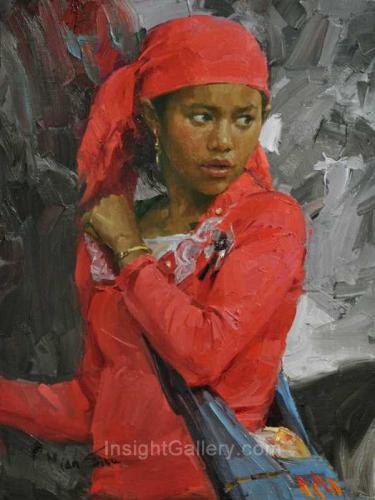 Wa Girl in Red by Mian Situ