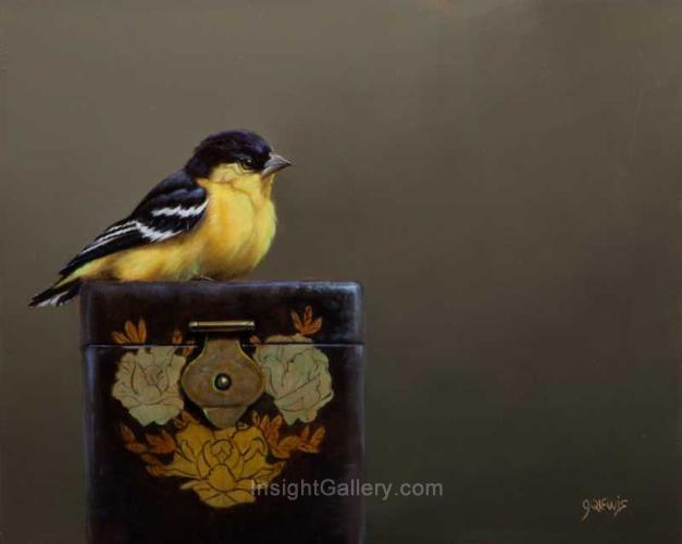 Resting of Wings (American Goldfinch) by Jhenna Quinn Lewis