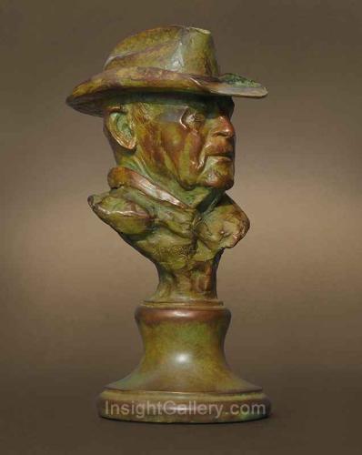 “Original Rodeo Champ” – Bust of Chauncey Miller by George Bumann