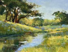 Spring at the Creek Hill Country by Clive R. Tyler