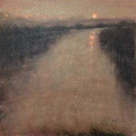 Up River at Sunset by Nancy Bush