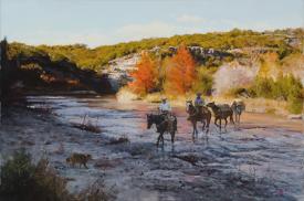 Crossing the Frio by James Robinson (1944-2015)