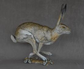 Jack Rabbit V with Bronze Base by Jim Eppler