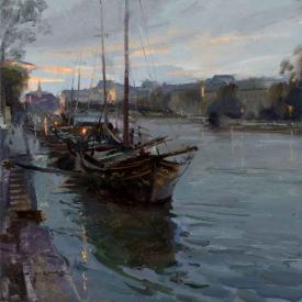 Last Light on the Seine by Daniel F. Gerhartz