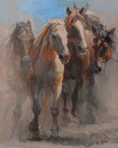 Cinco Caballos by Abigail Gutting