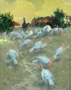 Les Dindons; (The Turkeys) Sometimes One Will Do What Must Be Done by Michael Ome Untiedt