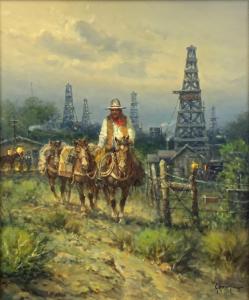 Oil Patch Cowhand (Estate) by G. Harvey (1933-2017)