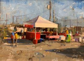 Morning at the Fairground by Qiang Huang