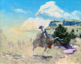 Trail Boss at Buffalo Gap by Michael Ome Untiedt