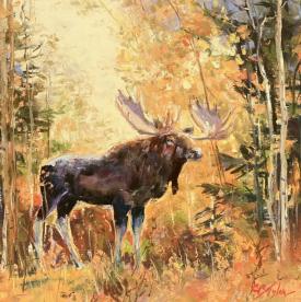 Grand Fall Autumn Moose by Clive R. Tyler