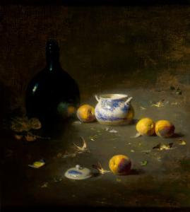 Mateus, Peaches and Sugar Bowl by David A Leffel