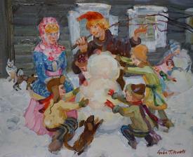 Children  Play by Lyuba Titovets