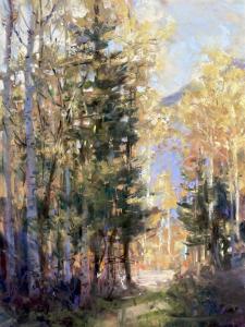 Fall Aspen Trails by Clive R. Tyler