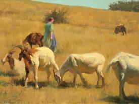 Shepherdess and the Goats by Hsin-Yao Tseng