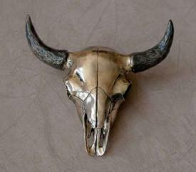 Bison Skull Miniature by Jim Eppler